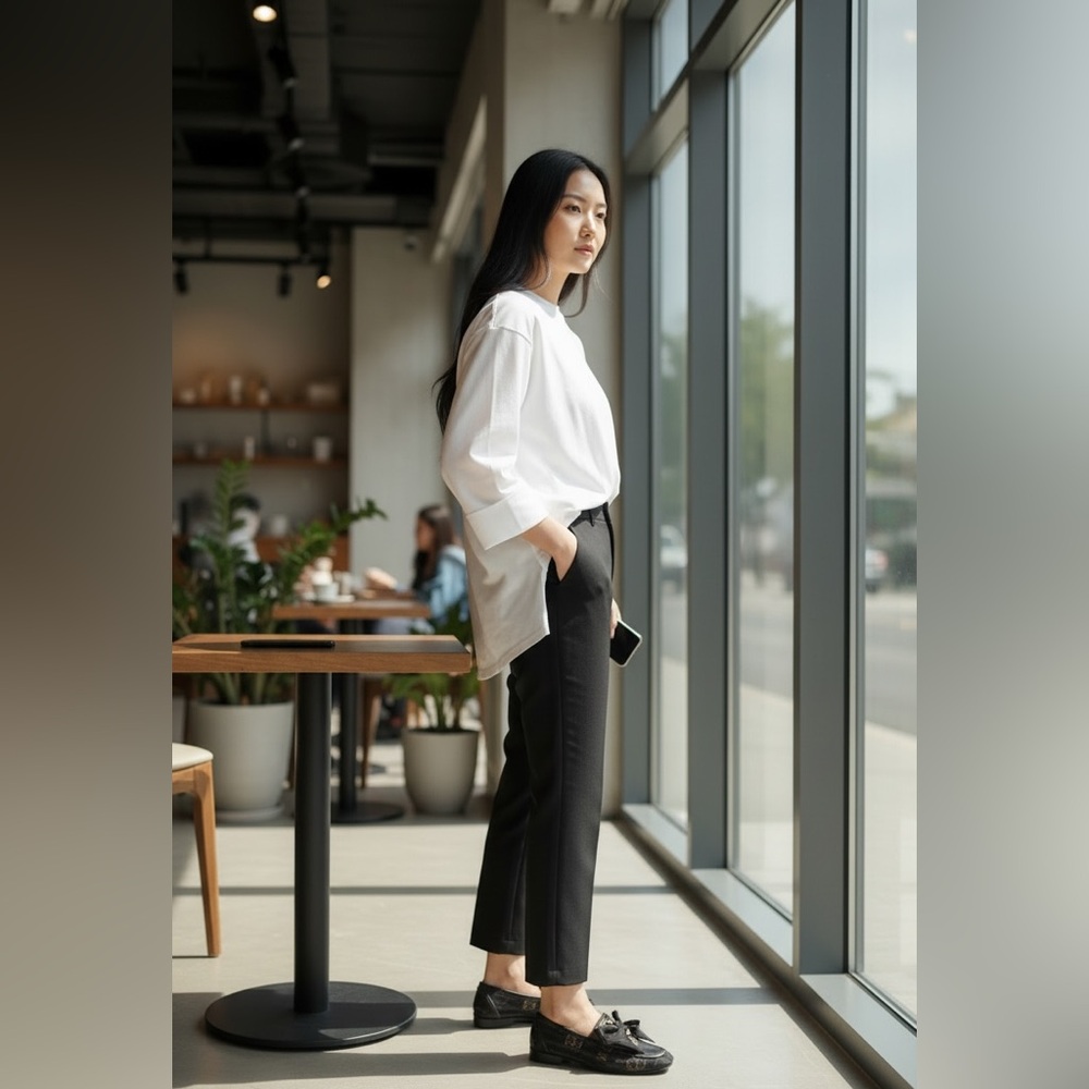 Karl Lagerfeld Paris Women’s Vasilisa Bow Mesh Slip-on Flats with Gold Accent - Picture 7 of 8